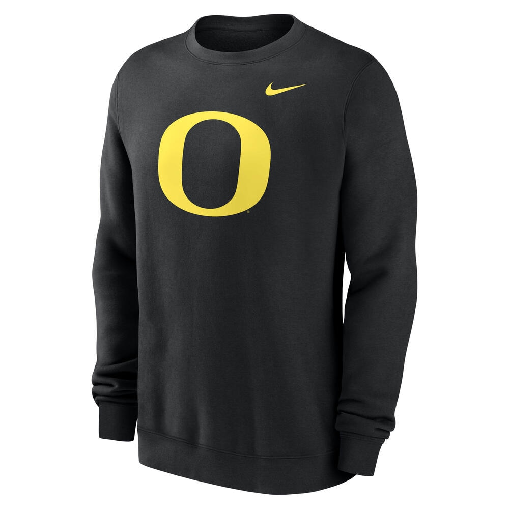 Classic Oregon O, Nike, Black, Pullover, Men, Crew neck, Sweatshirt, 916367